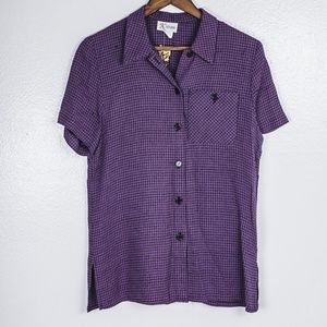 Purple Button Down